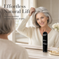🌸 Köp 1 få 1 gratis 🔥 Fluffy Hair Shaping Spray – volymgivande spray med långvarig effekt och persikodoft – ger naturlig volym och lyft för mognare hår 💨✨