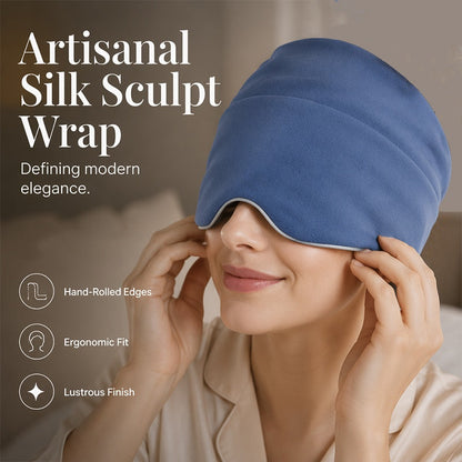 🌙 50% RABATT NU! 😴✨ Weighted Sleep Cap with Eye Mask – ljusblockerande, mjuk & bärbar – perfekt för avslappning, resor och bättre sömn ✨