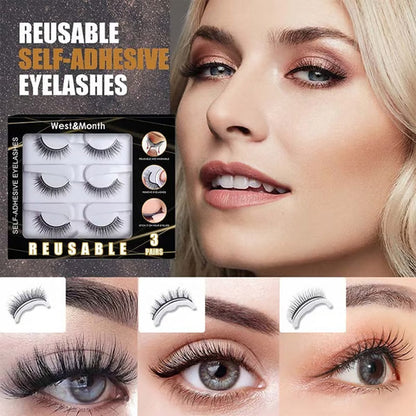 👁️ 50% RABATT NU! Återanvändbara självhäftande lösögonfransar – limfria, naturliga & återanvändbara – färdiga på 3 sekunder – perfekt för vardag, fest och resor ✨💖