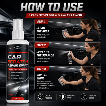 ✨ 50% RABATT NU! Universell bilspray för reparation av repor – snabbverkande, glansåterställande & lackvänlig – perfekt för dörrar, motorhuv, stötfångare och backspeglar 🚗💎