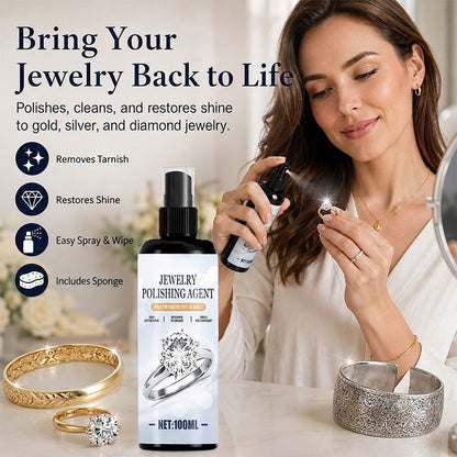 ✨ 50% RABATT NU! Mild smyckesrengöringsspray – tar bort anlöpning, återställer glans & är skonsam mot guld, silver och platina – perfekt för ringar, halsband, armband och klockor 💎✨