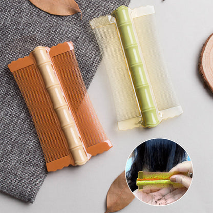 🌿 50% RABATT NU! Dubbelsidig fintandad stylingkam i bambudesign – effektiv mot löss, gnetter & mjäll – passar vuxna, barn och husdjur