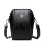 👛 50% RABATT NU! Oljevaxad mini axelväska i PU-läder – två fack, ultralätt & vintagecharm – perfekt för mobil, nycklar och plånbok 📱✨