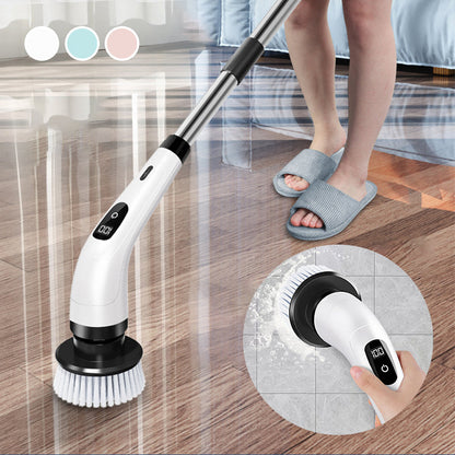 🧹 50% RABATT NU! 8‑i‑1 elektrisk rengöringsborste – 8 utbytbara huvuden, kraftfull motor & uppladdningsbar – perfekt för badrum, kök, kakel och fogar 🏠✨