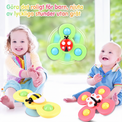 👶 50% RABATT NU! Snurrande leksak med sugkopp – färgglad, säker & ljudande – perfekt för barn 1–4 år – bästa presenten till din lilla 🌀✨