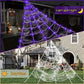 🕷️ 50% RABATT NU! Spindelnätslampa – 5 meter, batteridriven & flexibel installation – skapar magisk Halloween-stämning inomhus och utomhus 🕸️✨