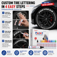 🖍️ 50% RABATT NU! Vattenfast märkpenna – 12 färger, 6 mm mejselspets – för metall, glas, trä, gummi & sten – perfekt för DIY, garage, däck & konstprojekt 🎨✨