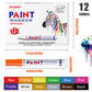 🖍️ 50% RABATT NU! Vattenfast märkpenna – 12 färger, 6 mm mejselspets – för metall, glas, trä, gummi & sten – perfekt för DIY, garage, däck & konstprojekt 🎨✨