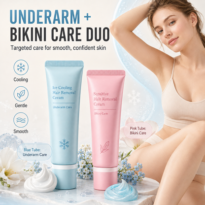 🧴 50% RABATT NU! Skonsam hårborttagningskräm med dubbelvård – lugnar, återfuktar & hämmar håråterväxt – perfekt för armhålor, bikinilinje och känslig hud 🌸✨
