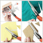 ✂️ 50% RABATT NU! Multifunktionell taksax med tandad design – perfekt för sömnad, quiltning, scrapbooking, läderarbete och grönsaksklippning 🧵✨