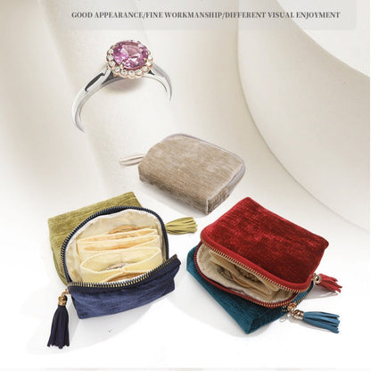 Mini Travel Jewelry Bag with Zipper