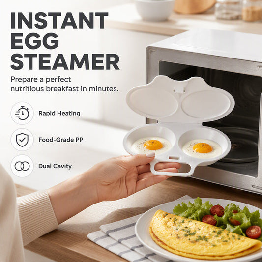 🍳 50% RABATT NU! Smart äggpocherare för mikrovågsugn med lock – perfekta pocherade ägg på några minuter – fettfritt, snabbt & enkelt 🥚✨