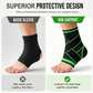 🧦 50 % RABATT NU! Elastiskt justerbart fotledsstöd – andningsbart, kompressionsstöd med dubbla remmar – perfekt för sport, rehabilitering och vardag 🏃‍♂️🦵