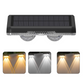 💡 50% RABATT NU! Solcellsdriven vägglampa utomhus – 3 färger & regnbåge – automatisk tändning, väderbeständig & miljövänlig – perfekt för entréer, uteplatser och trädgårdar 🌈✨