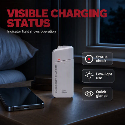 🔋 50% RABATT NU! Portabel nödladdare med AA-batterier – USB‑laddning, kompakt & med LED‑ficklampa – perfekt för resor, pendling och strömavbrott 💡📱