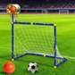 2-in-1 Kids Sports Set with Football Goal, Basketball Stand, 2 Balls & Pump