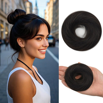 🧶 50% RABATT NU! Messy Bun Hair Scrunchie – omedelbar volym, naturlig look & bekväm passform – perfekt för vardag, fest och träning 💇‍♀️✨