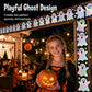🎃 50% RABATT NU! Halloween Holographic Laser Ghost Border Sticker – bländande spökdesign, regnbågsskimmer & 5 meter – perfekt för klassrum, hem och fönster 👻✨
