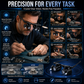 👓 50% RABATT NU! Förstoringsglasögon med belysning – handsfree design, dubbla LED-lampor & 25x förstoring – perfekt för klockreparationer, lödning och smyckesvärdering 🔍✨