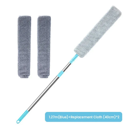 🧹 50% RABATT NU! Flexibel mikrofiberdammvippa med långt skaft – når under sängar, soffor och smala utrymmen – fångar damm och husdjurshår ✨