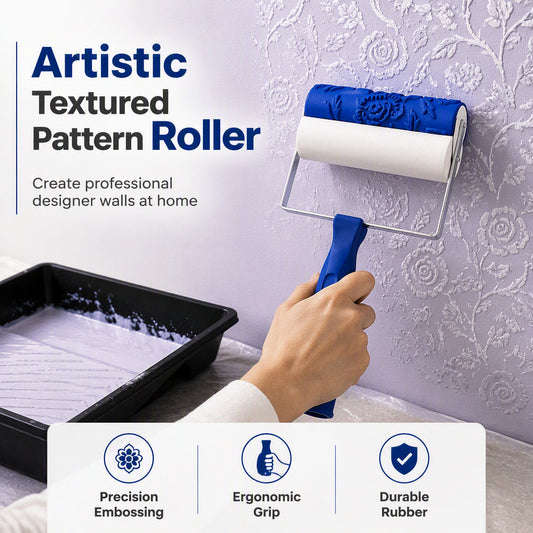 🎨 50% RABATT NU! DIY Wall Pattern Paint Roller Tool – enkel väggformation, vackra upprepande mönster & återanvändbar – perfekt för sovrum, vardagsrum och kreativa utrymmen 🖌️✨