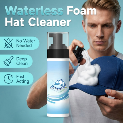 🧢 50% RABATT NU! Effective Stain Remover Spray for Hats – vattenfri skumrengöring, fläckborttagning & skonsam mot tyger – perfekt för kepsar och premiummaterial ✨🧼