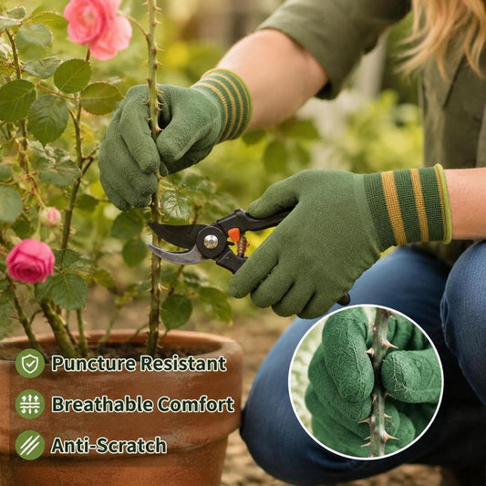 🧤 50% RABATT NU! 🌱 Robusta trädgårdshandskar i gummi – halkfria, slitstarka & bekväma – perfekt för växtvård, beskärning och tungt arbete ✨