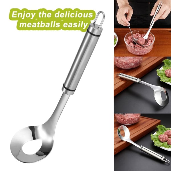 🍖 Köp 1 få 1 gratis⏰ Köttbulleformare i rostfritt stål – kreativ design, kladdfri & ergonomisk – perfekt för snabba och enkla köttbullar 🥩✨