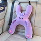 🚗 50% RABATT NU! Children's H-Shaped Car Travel Pillow – ergonomisk H-form, integrerat bältesspår & mjuk plysch – perfekt för bilresor och barnets komfort 🐻✨