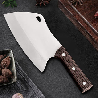🔪 50% RABATT NU! High Grade Stainless Steel Kitchen Knife – premiumblad, ergonomiskt trähandtag & mångsidig skärprestanda – perfekt för professionella kockar och hemmakockar 🍳✨