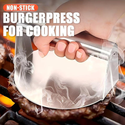 🍔 50% RABATT NU! 🥩 Non-Stick Burger Press – jämnformade burgare, non-stick yta & ergonomiskt handtag – perfekt för hemmakockar och grillfester 🍔✨