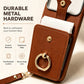 📱 50% RABATT NU! ✨ Magnetic Wallet Case with Ring Stand – plånboksfodral, 360° ringstativ & avtagbar axelrem – perfekt för vardagen, resor och stil 👜🔒