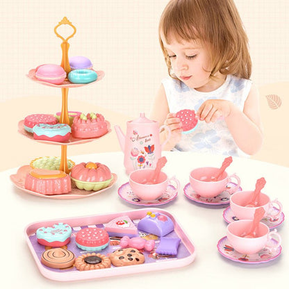 🦄 50% RABATT NU! ⏰ Enhörningsslott Låtsas Tekanna Set – komplett 37-delars paket, säker & portabel – perfekt för kreativ lek och social utveckling 🎀✨