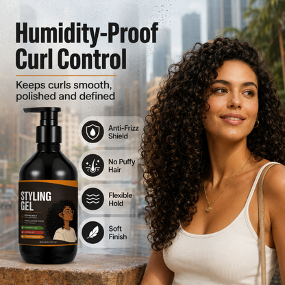 💇‍♀️ 50% RABATT NU! ✨ Strong Hold Curly Hair Styling Gel – håller hela dagen, fuktskydd & näringsrik formula – perfekt för lockigt och spikigt hår 🌀💧