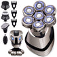 🪒 50% RABATT NU! ✨ 7D Waterproof Head Shaver Kit for Bald Men – flytande 7-bladssystem, 5 utbytbara huvuden & IPX6 vattentät – perfekt för en nära och bekväm rakning 💈🚿