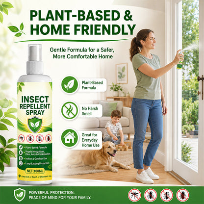 🦟 50% RABATT NU! 🌿 Plant-Based Insect Repellent Spray – mild doft, enkel applicering & dagligt skydd – perfekt för kök, uteplatser och camping ✨🌱