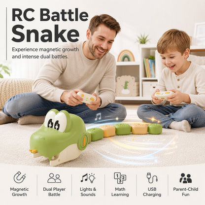 🐍 50% RABATT NU! 🎮 RC Battle Snake – magnetisk skarvning, precisionskontroll & interaktiv lek – perfekt för skärmfri familjetid 🏠✨
