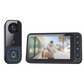 📢📢 50% RABATT !! ⏰ Video-dörrklocka med monitor & kamera (trådlös) – 1080P HD, 170° vidvinkel & tvåvägsljud – perfekt för säkerhet utan WiFi eller app 📹🔒