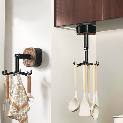 🧑‍🍳 50% RABATT NU! 🔄 360° roterande arbetskrokar för köksredskap – platsbesparande, enkel installation & rostfri – perfekt för kök, badrum och garage 🛠️✨
