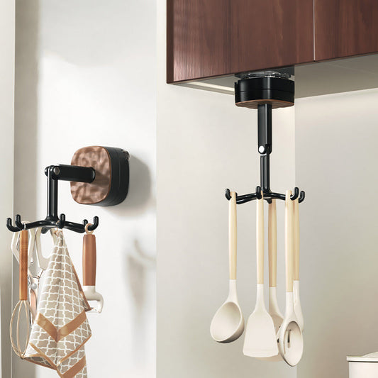 🧑‍🍳 50% RABATT NU! 🔄 360° roterande arbetskrokar för köksredskap – platsbesparande, enkel installation & rostfri – perfekt för kök, badrum och garage 🛠️✨