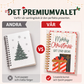 🎄 50% RABATT NU! 📖 Premium teckenbok för högtider – flexibel spiraldesign, levande färger & bärbar A6-storlek – perfekt för julkort, teckningar och minnen ✨🎅