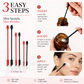 🧴 50% RABATT NU! ✨ Mini Silicone Spatula Set for Makeup and Skincare – dubbeländad design, flexibelt silikon & flera storlekar – perfekt för att få ut varenda droppe ur dina produkter 💄🧖‍♀️