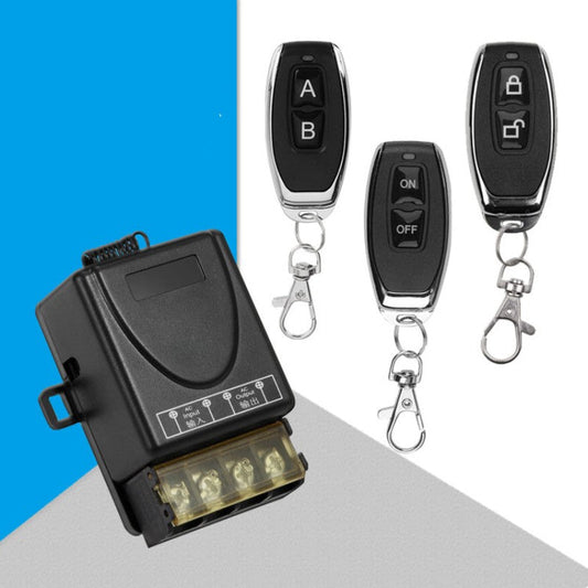 ⚡ 50% RABATT NU! 🔌 Trådlös fjärrkontrollbrytare och mottagarsats – hög strömbelastning, stark signal & enkel installation – perfekt för belysning, motorer och industriella applikationer-En strålningsräckvidd på upp till 1 kilometer 📡✨