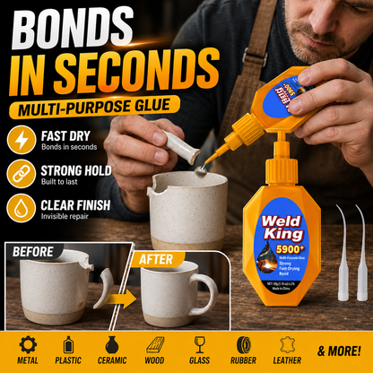 🧴Köp 1 få 1 gratis 🔧 Quick-Dry Multifunctional Super Glue – snabb bindning, mångsidig & exakt applicering – perfekt för hushållsreparationer, hantverk och DIY-projekt 🛠️✨