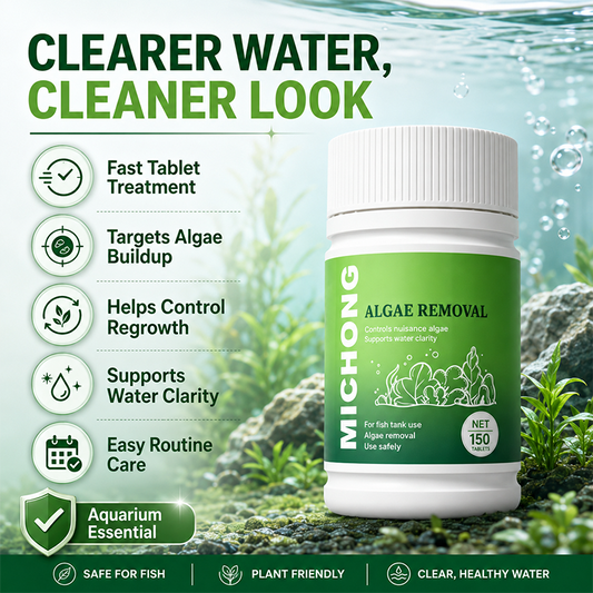 🐟 50% RABATT NU! 🌿 Fast-Acting Aquarium Algae Remover Tablets – effektiv algeliminering, långvarig hämning & säker för fisk – perfekt för rent och klart akvarievatten 🐠✨