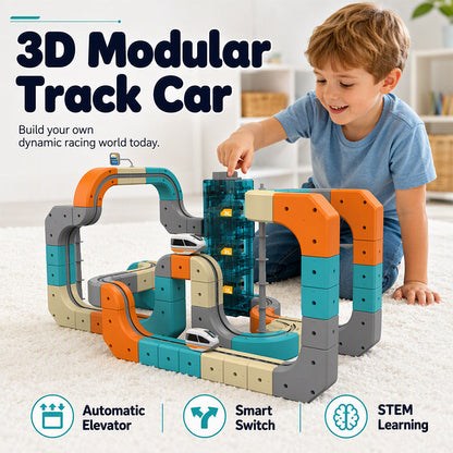 🚂 50% RABATT NU! 🎢 Electric Train Set for Kids – modulär 3D-bana, automatisk lyft & smart växling – perfekt för kreativt byggande och STEM-utveckling 🧩✨
