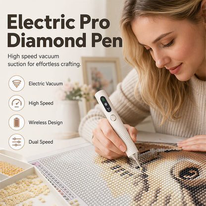 💎✨ 50 % RABATT NU! Uppladdningsbar Elektrisk Diamantmålningspenna – snabb, trådlös & ergonomisk – perfekt för DIY och kreativa projekt 🎨💎