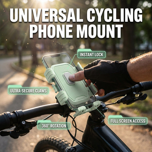 🚲 50% RABATT NU! 🏍️ Stable Bike Motorcycle Phone Holder – universellt fäste, snabblås & stötdämpning – perfekt för cykel, motorcykel och utomhusäventyr 📱✨