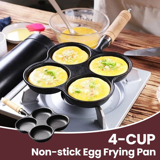 🍳 50% RABATT NU! 🥚 Stekpanna i Gjutjärn Non-stick för Ägg med 4/5-fack – flerfackig design, kemikaliefri non-stick & utmärkt värmehållning – perfekt för familjefrukostar och måltidsförberedelser ✨🥞