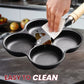 🍳 50% RABATT NU! 🥚 Stekpanna i Gjutjärn Non-stick för Ägg med 4/5-fack – flerfackig design, kemikaliefri non-stick & utmärkt värmehållning – perfekt för familjefrukostar och måltidsförberedelser ✨🥞